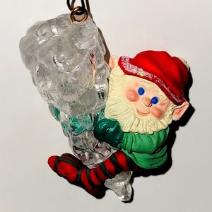 Hallmark 'Keep on Glowin' Holiday Elf Vintage Lighted Icicle❄Christmas Ornament